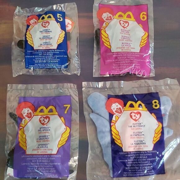Vintage Complete Set of 18 Sealed McDonalds Teeny Beanie Babies (2000) - Picture 4 of 11